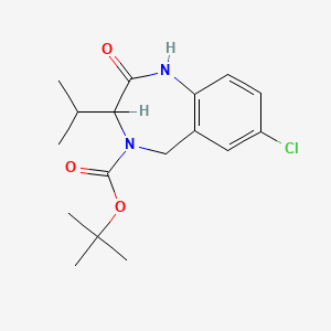 7-Chloro-3-isopropyl-2-oxo-1,2,3,5-tetrahydro-1,4-benzodiazepine-4-carboxylic acid tert-butyl ester