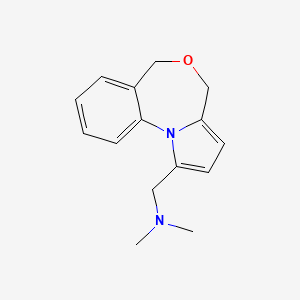 4H,6H-Pyrrolo(1,2-a)(4,1)benzoxazepine-1-methanamine, N,N-dimethyl-