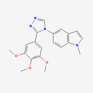 1-methyl-5-[3-(3,4,5-trimethoxyphenyl)-1,2,4-triazol-4-yl]indole