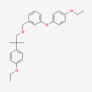 Benzene, 1-(4-ethoxyphenoxy)-3-((2-(4-ethoxyphenyl)-2-methylpropoxy)methyl)-