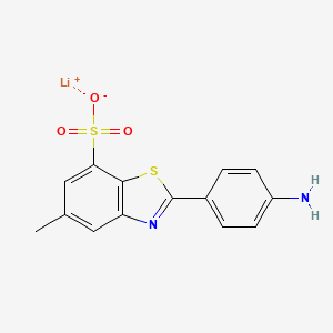 7-Benzothiazolesulfonic acid, 2-(4-aminophenyl)-5-methyl-, monolithium salt