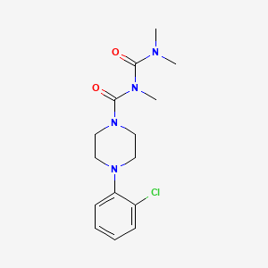 1-(2-Chlorophenyl)-4-(2,4,4-trimethylallophanoyl)piperazine