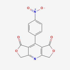 8-(4-nitrophenyl)-5,11-dioxa-2-azatricyclo[7.3.0.03,7]dodeca-1,3(7),8-triene-6,10-dione