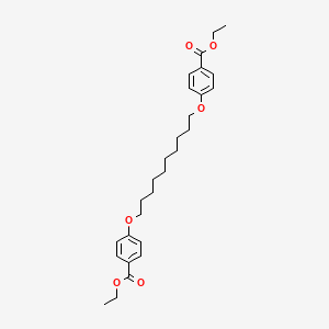 molecular formula C28H38O6 B1276907 1,10-Bis[4-(Ethoxycarbonyl)phenoxy]decan CAS No. 103330-20-7