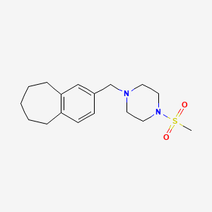 Piperazine, 1-(methylsulfonyl)-4-((6,7,8,9-tetrahydro-5H-benzocyclohepten-2-yl)methyl)-