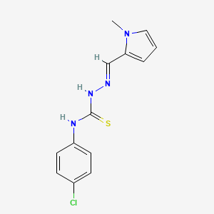 1H-Pyrrole-2-carboxaldehyde, 1-methyl-, 4-(p-chlorophenyl)thiosemicarbazone