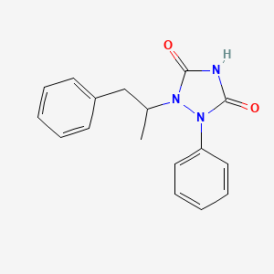 1,2,4-Triazolidine-3,5-dione, 1-(alpha-methylphenethyl)-2-methyl-