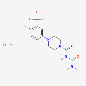 1-Piperazinecarboxamide, 4-(4-chloro-3-(trifluoromethyl)phenyl)-N-((dimethylamino)carbonyl)-N-methyl-, monohydrochloride