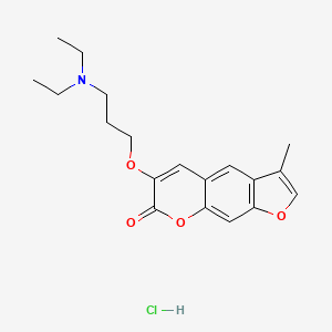 6-(3-(Diethylamino)propoxy)-3-methyl-7H-furo(3,2-g)(1)benzopyran-7-one hydrochloride