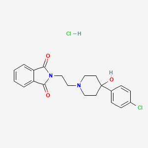 1H-Isoindole-1,3(2H)-dione, 2-(2-(4-(4-chlorophenyl)-4-hydroxy-1-piperidinyl)ethyl)-, hydrochloride