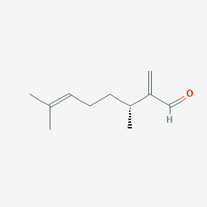 3,7-Dimethyl-2-methylene-6-octenal, (R)-