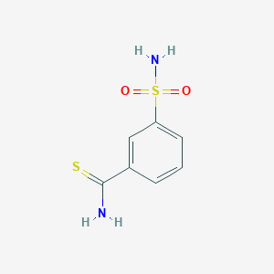 molecular formula C7H8N2O2S2 B1276923 3-(氨基磺酰基)苯甲硫酰胺 CAS No. 56542-68-8