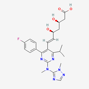 molecular formula C24H29FN6O4 B12769243 Zbx3PZ7A0F CAS No. 849470-12-8