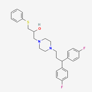 1-(3,3-Bis(4-fluorophenyl)propyl)-4-(2-hydroxy-3-phenylthiopropyl)piperazine