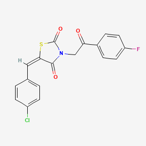 5-(4-Chlorobenzylidene)-3-(4-fluorophenacyl)thiazolidine-2,4-dione