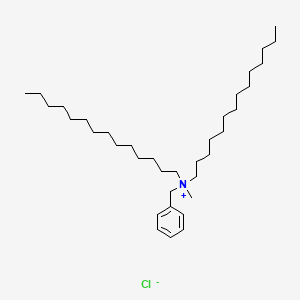 molecular formula C36H68ClN B12769287 Dimyristyl methyl benzyl ammonium chloride CAS No. 96837-03-5