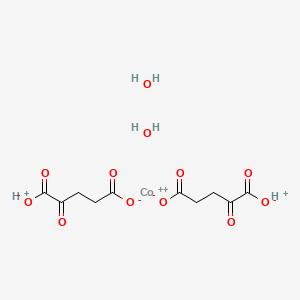 Diaquo-di-(alpha-ketoglutarato-O,O(sup alpha))cobalt(II) dihydrate