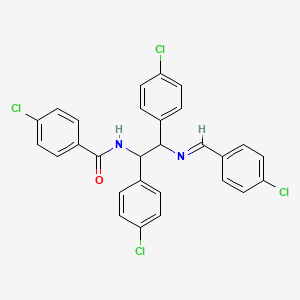 molecular formula C28H20Cl4N2O B1276934 N-[1,2-双(4-氯苯基)-2-[(4-氯苯基)亚甲基氨基]乙基]-4-氯苯甲酰胺 CAS No. 115294-32-1