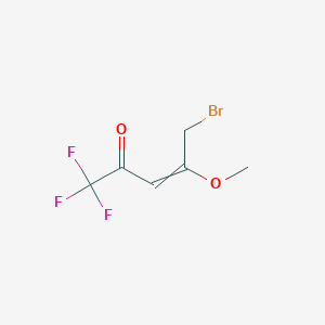 molecular formula C6H6BrF3O2 B1276936 5-溴-1,1,1-三氟-4-甲氧基戊-3-烯-2-酮 CAS No. 502926-95-6