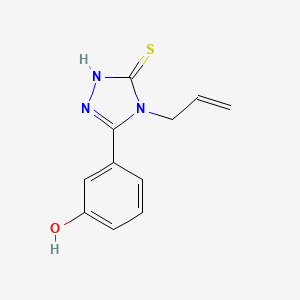 molecular formula C11H11N3OS B1276942 3-(4-烯丙-5-巯基-4H-1,2,4-三唑-3-基)苯酚 CAS No. 26028-74-0