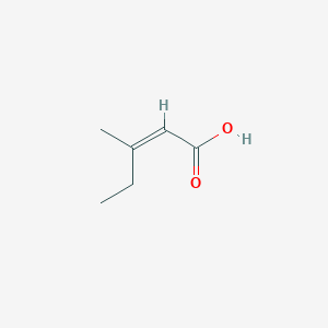 molecular formula C6H10O2 B1276959 (Z)-3-甲基戊-2-烯酸 CAS No. 3675-21-6