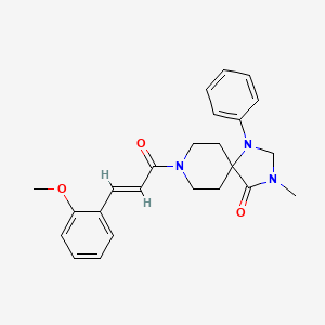 8-(3-(2-Methoxyphenyl)-1-oxo-2-propenyl)-3-methyl-1-phenyl-1,3,8-triazaspiro(4.5)decan-4-one