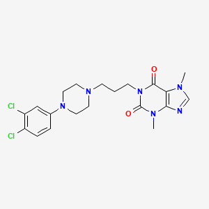 Theobromine, 1-(3-(4-(3,4-dichlorophenyl)-1-piperazinyl)propyl)-