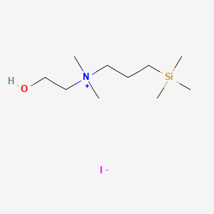 Dimethyl(2-hydroxyethyl)(3-(trimethylsilyl)propyl)ammonium iodide