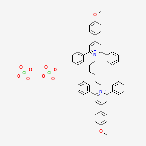 1,1'-(1,6-Hexanediyl)bis(4-(4-methoxyphenyl)-2,6-diphenylpyridinium) diperchlorate