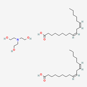 molecular formula C42H79NO7 B12769822 2-[bis(2-hydroxyethyl)amino]ethanol;(9Z,12Z)-octadeca-9,12-dienoic acid CAS No. 65150-85-8