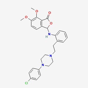 1(3H)-Isobenzofuranone, 3-((2-(2-(4-(4-chlorophenyl)-1-piperazinyl)ethyl)phenyl)amino)-6,7-dimethoxy-