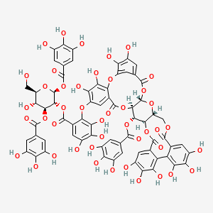 molecular formula C68H50O44 B12769882 Hirtellin E CAS No. 144886-16-8