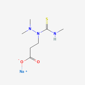 Sodium 3-(2,2-dimethyl-1-methylthiocarbamoylhydrazino)propionate