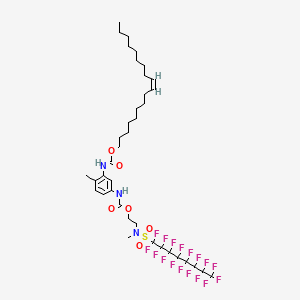 (Z)-Octadec-9-enyl (5-(((2-(((perfluorooctyl)sulphonyl)methylamino)ethoxy)carbonyl)amino)-o-tolyl)carbamate