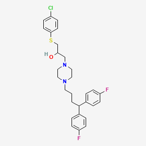 1-(4,4-Bis(4-fluorophenyl)butyl)-4-(3-(4-chlorophenylthio)-2-hydroxypropyl)piperazine