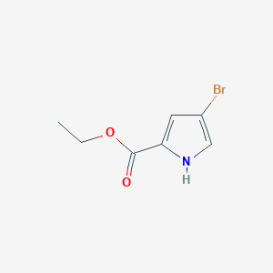 molecular formula C7H8BrNO2 B1276996 4-ブロモ-1H-ピロール-2-カルボン酸エチル CAS No. 433267-55-1