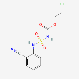 Carbamic acid, (((2-cyanophenyl)amino)sulfonyl)-, 2-chloroethyl ester