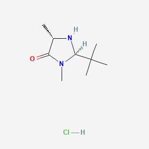 2-tert-Butyl-3,5-dimethyl-4-imidazolidinone hydrochloride, (2R,5S)-