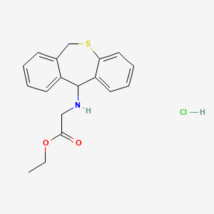 Ethyl 2-(6,11-dihydrodibenzo(b,e)thiepin-11-ylamino)acetate hydrochloride