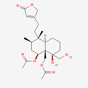 molecular formula C24H36O8 B12770085 Ajugarin III CAS No. 62640-07-7