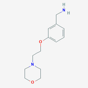 B1277017 [3-(2-Morpholinoethoxy)phenyl]methylamine CAS No. 857284-08-3