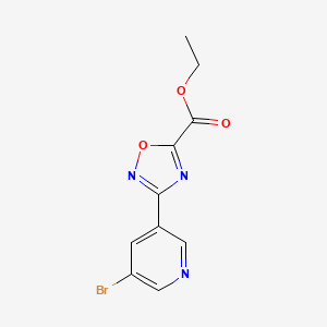 B1277021 Ethyl 3-(5-bromopyridin-3-yl)-1,2,4-oxadiazole-5-carboxylate CAS No. 850375-34-7