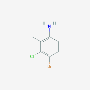 B1277023 4-Bromo-3-chloro-2-methylaniline CAS No. 627531-47-9
