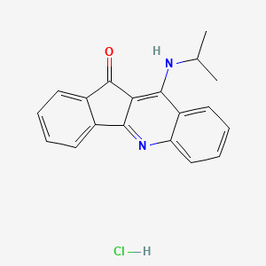 11H-Indeno(1,2-b)quinolin-11-one, 10-(isopropylamino)-, monohydrochloride