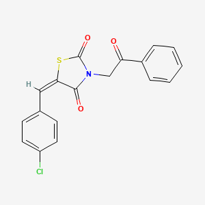 3-Phenacyl-5-(4-chlorobenzylidene)thiazolidine-2,4-dione