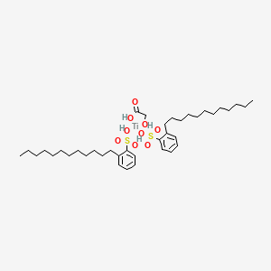 Titanium, bis(dodecylbenzenesulfonato-kappaO)((hydroxy-kappaO)acetato(2-)-kappaO)-