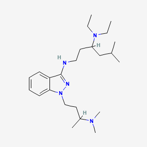 1-(3-Dimethylaminobutyl)-3-(3-diethylamino-5-methylhexylamino)indazole