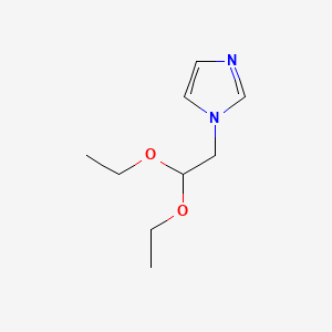 molecular formula C9H16N2O2 B1277031 1-(2,2-二乙氧基乙基)-1H-咪唑 CAS No. 18999-43-4