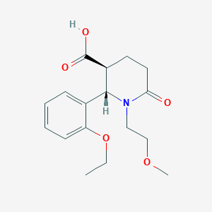 molecular formula C17H23NO5 B1277035 (2S,3S)-2-(2-乙氧基苯基)-1-(2-甲氧基乙基)-6-氧代哌啶-3-羧酸 CAS No. 1391479-07-4