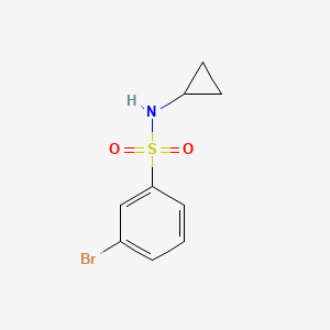 molecular formula C9H10BrNO2S B1277070 3-溴-N-环丙基苯磺酰胺 CAS No. 876694-43-8